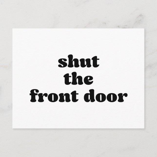 Simple Black White Moved New Home Address Announcement Postcard (Front)