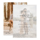 Simple Black & White Overlay Photo Wedding