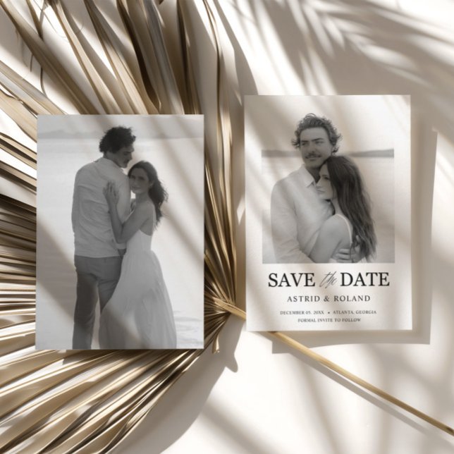  Simple Black & White Photo Save the Date (Creator Uploaded)