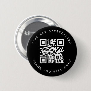 Simple Black & White QR Code Tip Button