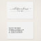 Simple Black White Script Earring Display Card