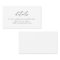 Simple Black & White Small Wedding Details Card