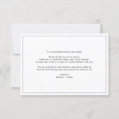 Simple Black & White Wedding Photo Thank You Card | Zazzle