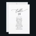 Simple Black & White Wedding Seating Chart Cards<br><div class="desc">Designed to coordinate with our Romantic Script wedding collection, this customizable Seating Chart Card, features a sweeping calligraphy script text paired with a classy serif & modern sans font in black and with a dewy blush back. The text and background can be changed to any color to match your theme....</div>