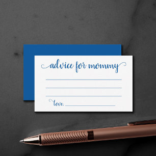 Simple Blue Advice   Cerulean Keepsake Card