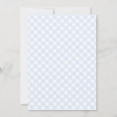 Simple Blue Baby Shower Classic Invitation (Back)