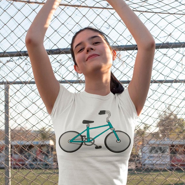 Simple Blue Bicycle Retro Bike T-Shirt (Creator Uploaded)