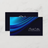 simple blue business card (Front/Back)