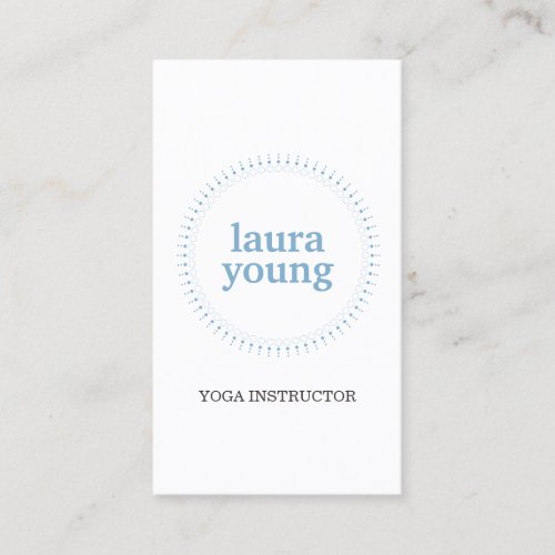 SUBTLE CIRCLE in BLUE Business Card