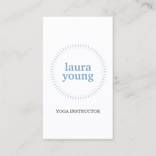 Customizable SUBTLE CIRCLE in BLUE Business Card