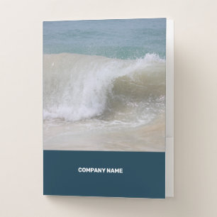 Simple Blue Corporate Flat Pocket Folder