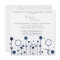 Simple Blue Floral Dot Modern Rehearsal Dinner