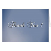 Simple Blue Fog Thank You Card Blank Inside (Front Horizontal)