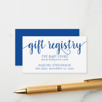 Simple Blue Gift Registry | Cerulean Any Event