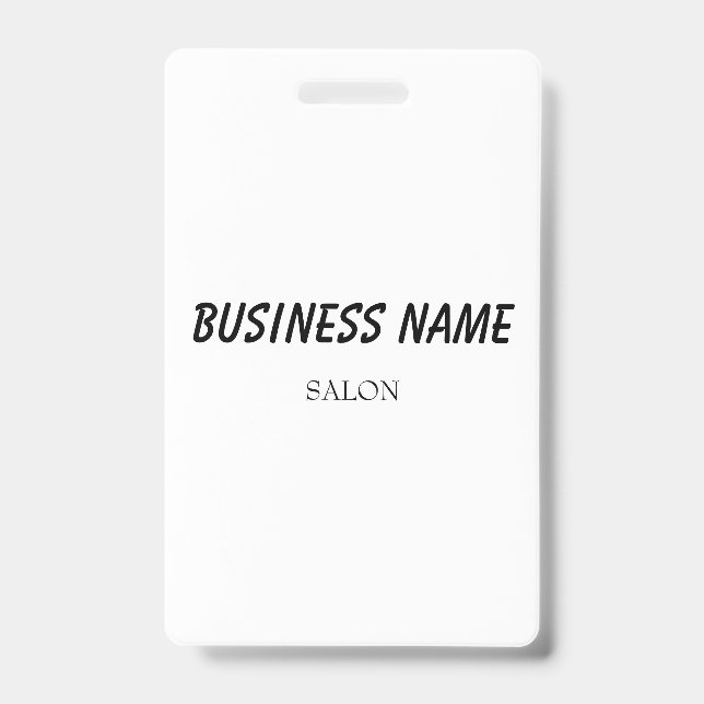 simple blue green watercolor script modern busines badge (Front)