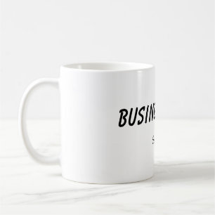 simple blue green watercolor script modern busines coffee mug