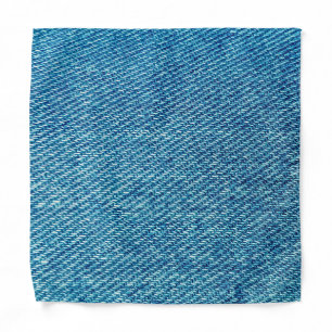 Simple Blue Jeans Denim Textile Texture   Bandana
