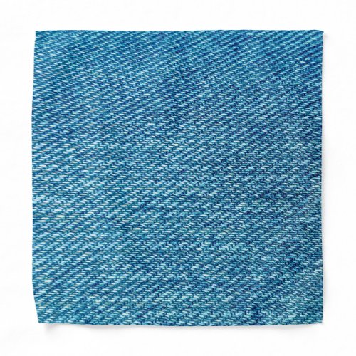 Simple Blue Jeans Denim Textile Texture  Bandana
