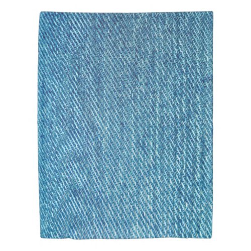 Simple Blue Jeans Denim Textile Texture  Duvet Cover