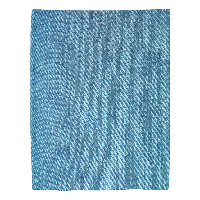 Simple Blue Jeans Denim Textile Texture | Duvet Cover (Front)