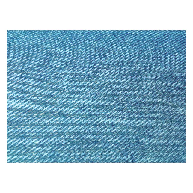 Simple Blue Jeans Denim Textile Texture | Tablecloth (Front (Horizontal))