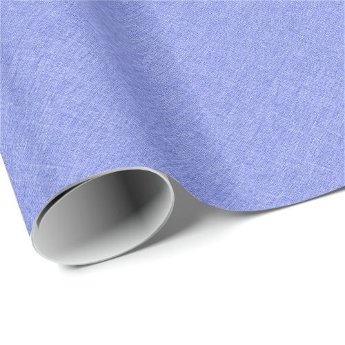 Simple Blue Linen Texture Wrapping Paper