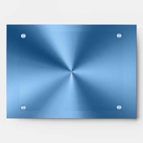 Simple Blue metallic modern Envelope