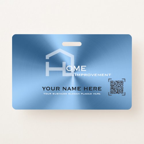 Simple blue minimalist modern business  badge