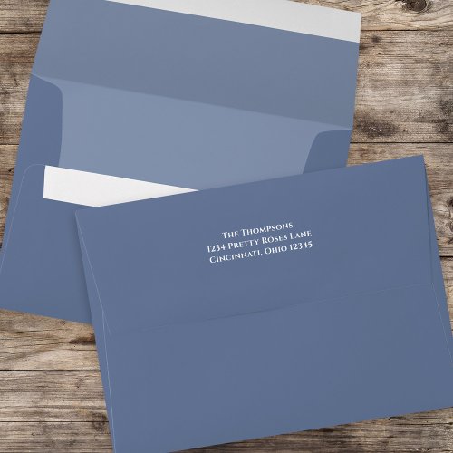 Simple Blue Minimalist Navy Blue Basic  Envelope