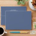 Simple Blue Minimalist Navy Blue Basic Envelope | Zazzle