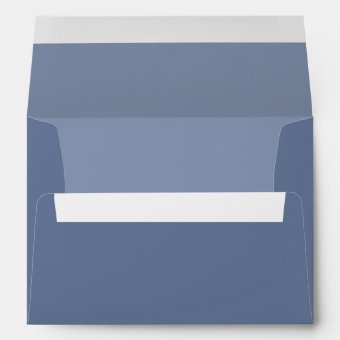 Simple Blue Minimalist Navy Blue Basic Envelope | Zazzle