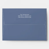 Simple Blue Minimalist Navy Blue Basic Envelope | Zazzle