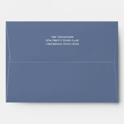 Simple Blue Minimalist Navy Blue Basic Envelope | Zazzle