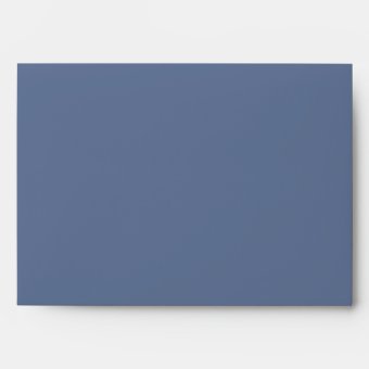 Simple Blue Minimalist Navy Blue Basic Envelope | Zazzle