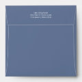 Simple Blue Minimalist Navy Blue Basic Square Envelope | Zazzle