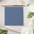 Simple Blue Minimalist Navy Blue Basic Square Envelope | Zazzle