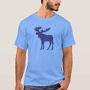 Simple blue moose symbol T-Shirt