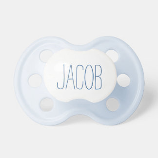 SIMPLE BLUE NAME BOY PACIFIER