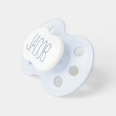 SIMPLE BLUE NAME BOY PACIFIER (Front Right)