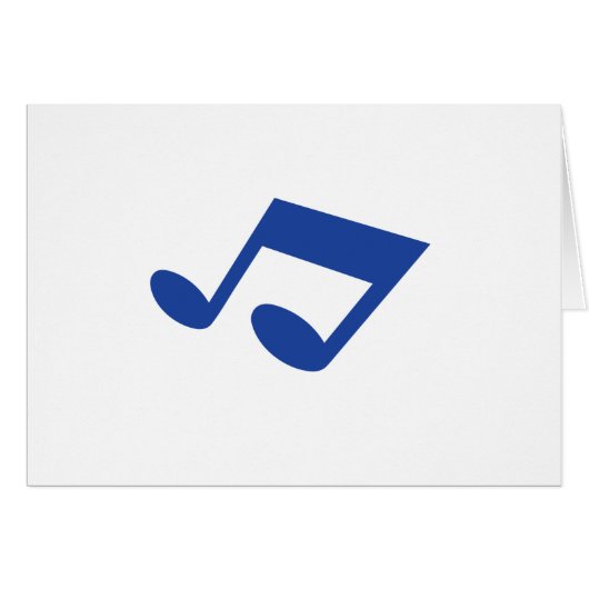Simple blue note cards (Front Horizontal)
