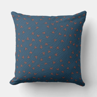 Simple Blue Pattern Pillow A