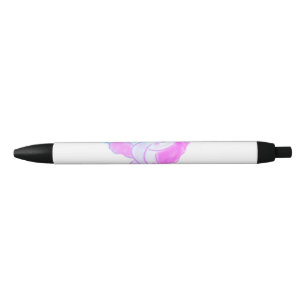 Simple blue pink baby elephant watercolor add name pen
