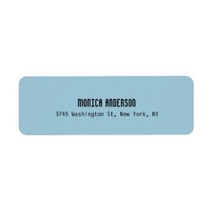 Simple Blue Professional Contemporary Label