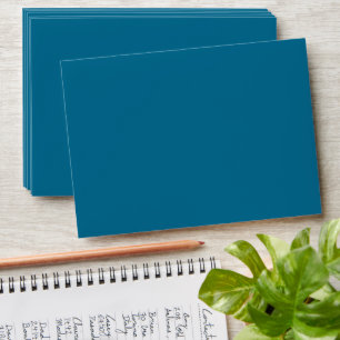 Simple Blue Sky Blue Navy Wedding Envelopes