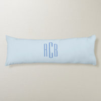 Simple Blue Three Letter Monogram