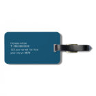 Simple Blue White Bold Monogram