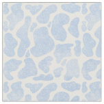 Simple Blue White Large Cow Spots Animal Pattern Fabric