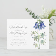Simple Bluebell Celebration of Life Funeral