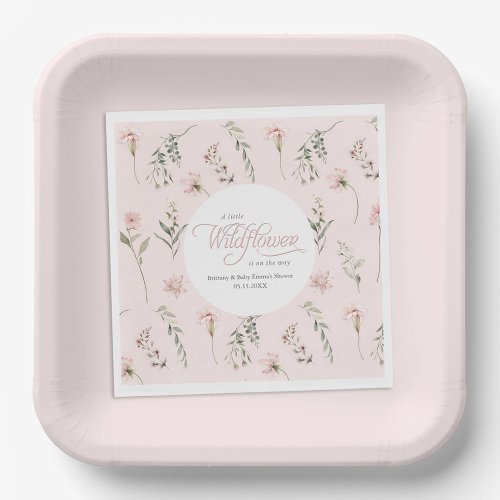 Simple blush pink all_occasion party paper plates