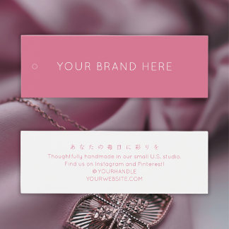 Simple Blush Pink Branding Hang Tag Mini
